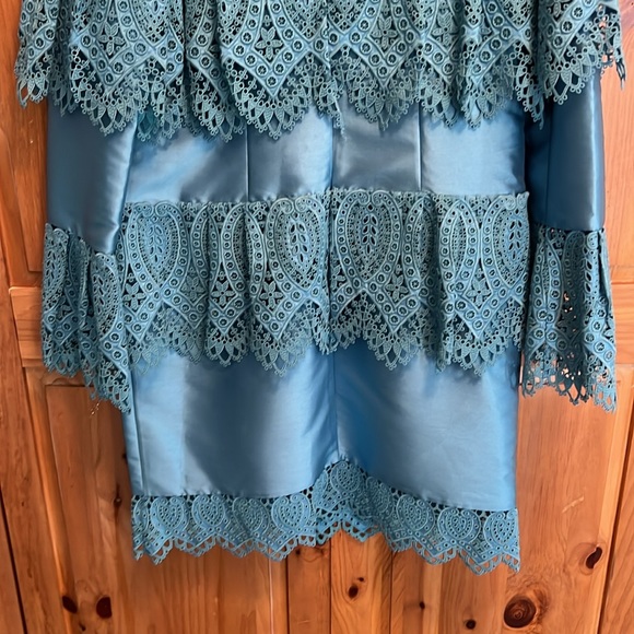 ERDEM Lyndell layered guipure-lace & mikado satin Dress - Picture 9 of 12